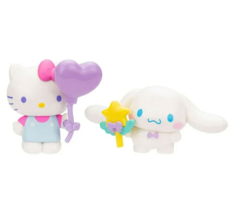 Hello Kitty & Friends 2 Figure Pack: Dreamland - Hello Kitty Heart Balloon & Cinnamoroll Wand