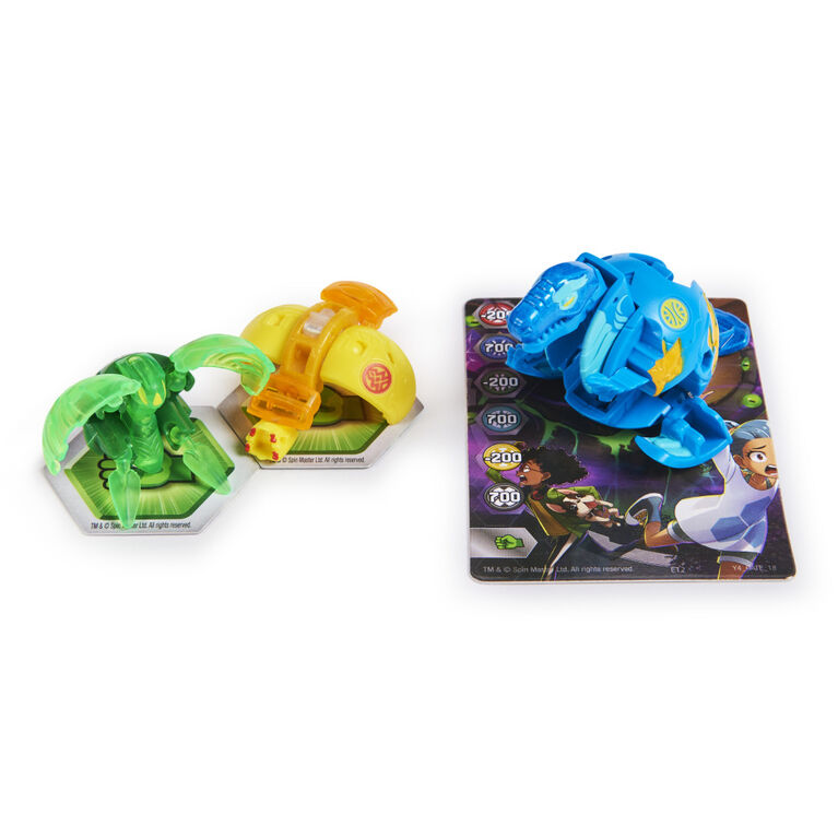 Bakugan Evolutions, Neo Trox with Nano Aura and Siphon Platinum Power Up Pack