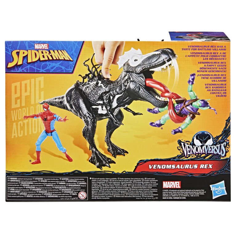 Marvel Spider-Man Epic World of Action VenomVersus Venomsaurus Rex 16-Inch (40cm) Action Figure