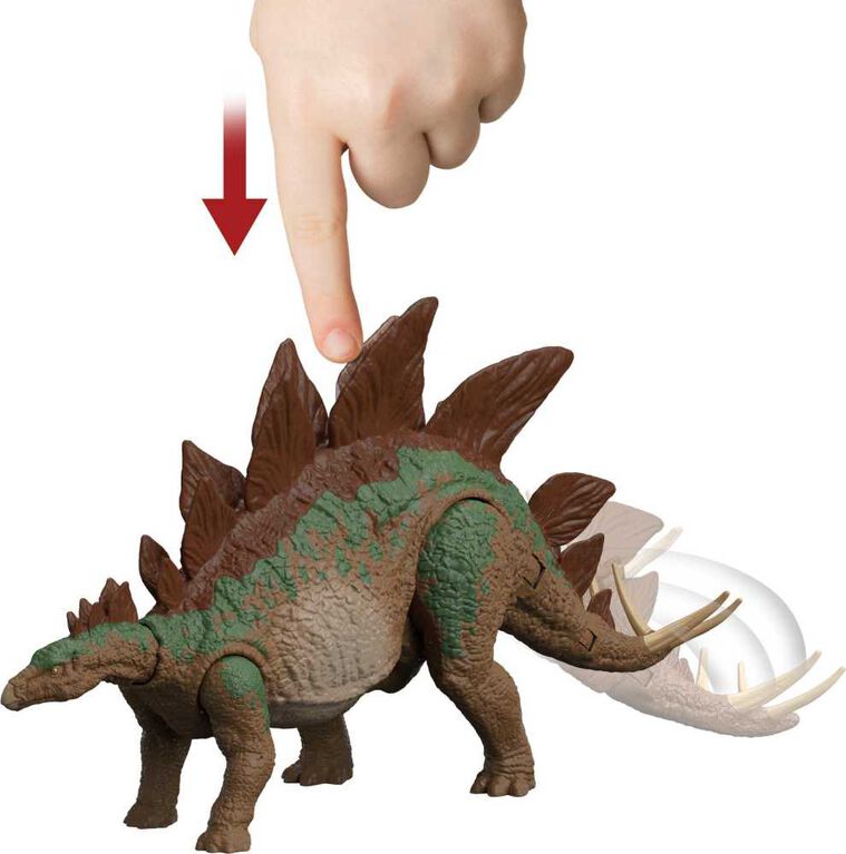 Dr Sarah Harding et dinosaures Stégosaure bébé et adulte Collection Héritage Jurassic World: Dominion, figurines articulées authentiques - Notre exclusivité