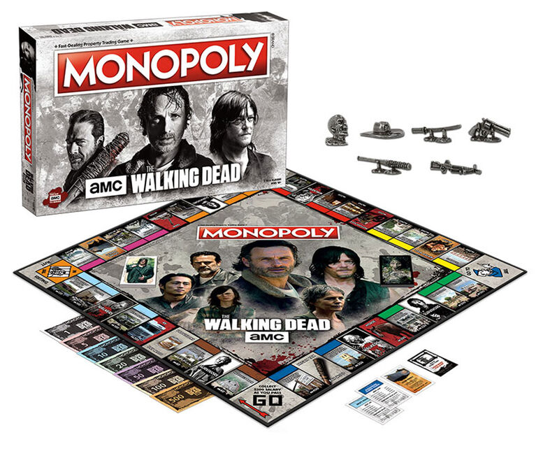 Jeu Monopoly: AMC The Walking Dead - Édition anglaise