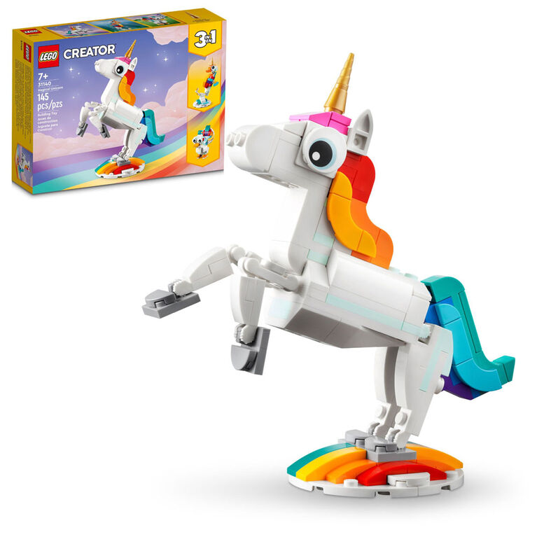 LEGO Creator Magical Unicorn 31140 Building Toy Set (145 Pieces)