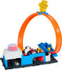 Hot Wheels City Super Police Station Playset with 1:64 Scale Police Toy Car & Adjustable Track Loop