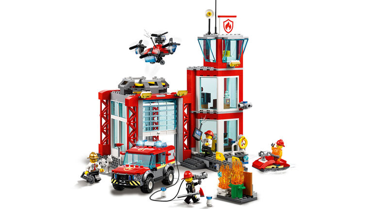 LEGO City La caserne de pompiers 60215 (508 pièces)