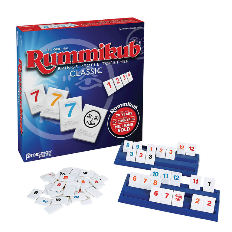 Pressman: Jeu Original de Rummikub - Édition anglaise - les motifs peuvent varier