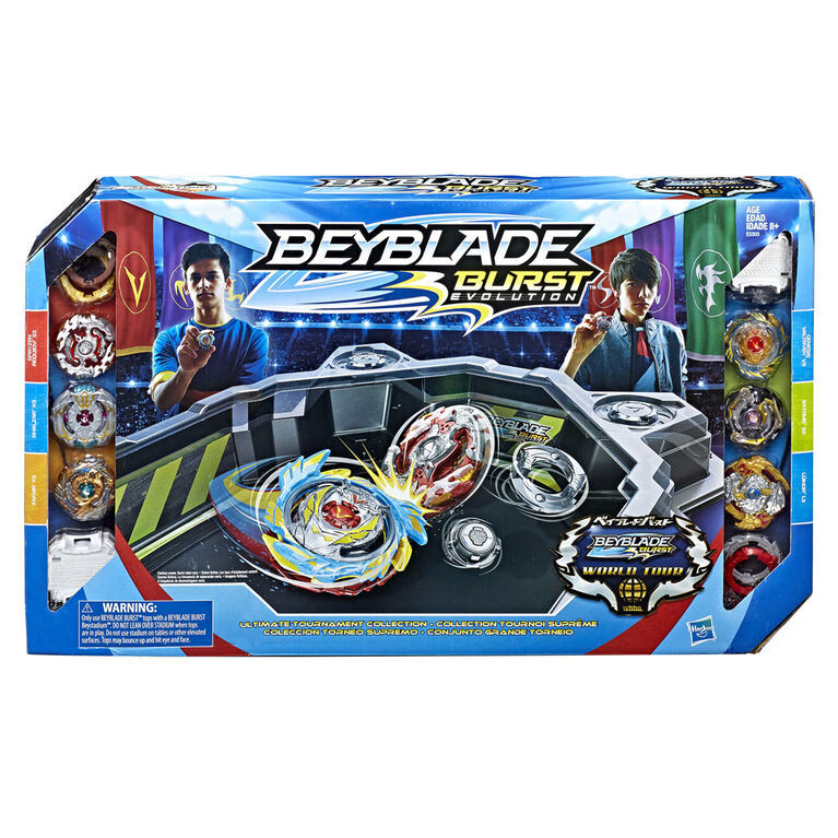 Beyblade Burst Evolution Ultimate Tournament Collection Tops and Beystadium - Exclusive - R Exclusive