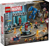 LEGO Marvel Le laboratoire d'Iron Man : la salle des armures, Ensemble de construction de superhéros avec figurines 76315