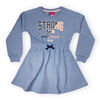 Barbie Fleece Long Sleeve Dress - Blue 4
