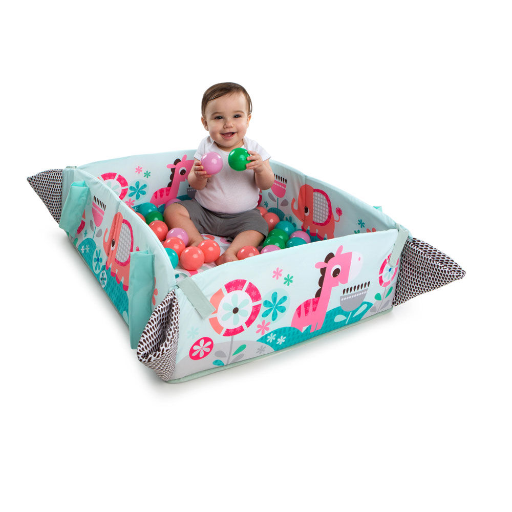 bright starts 5 in1 your way ball play activity gym in pink