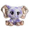 GUND P.Lushes Designer Fashion Pets, Ella L'Phante, éléphante en peluche de luxe douce et élégante, bleu et or, 15,2 cm