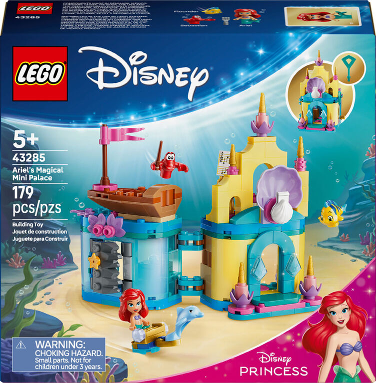 LEGO Disney Princess Le Palais Magique Miniature d'Ariel, Jouet de Construction de Sir&egrave;ne pour les 5 Ans et Plus 43285