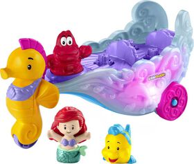 Disney Princess Ariel's Light-Up Sea Carriage by Little People