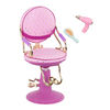 Our Generation, Sitting Pretty Salon Chair, Hairstyling Playset for 18-inch Dolls