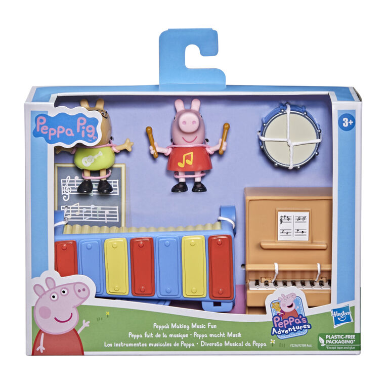 Peppa Pig Peppa's Adventures Peppa's Making Music Fun, with 2 Figures and 3 Accessories