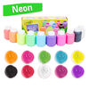 10 pots de peinture lavable, couleurs néons