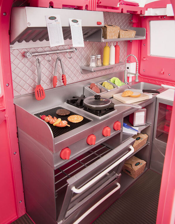 Our Generation, Grill To Go Food Truck Playset for 18-inch Dolls