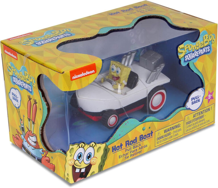 NKOK Spongebob Pullback Hot Rod Boat