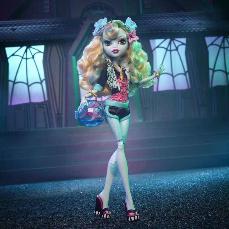Monster High Lagoona Blue Reproduction Doll with Doll Stand & Accessories