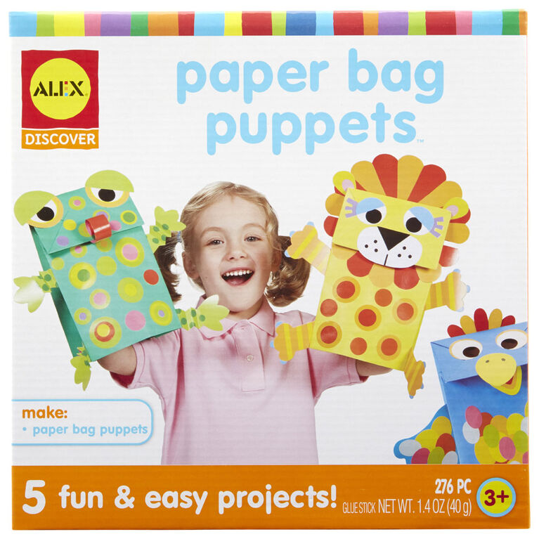 ALEX Toys Discover Paper Bag Puppets