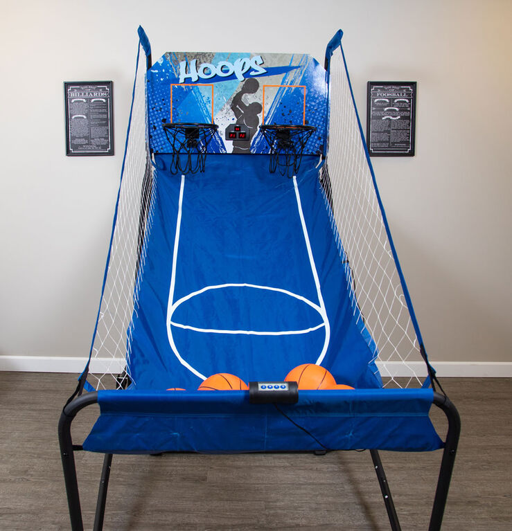Hoops Dual Basketball Arcade Game with Electronic Digital Scoring