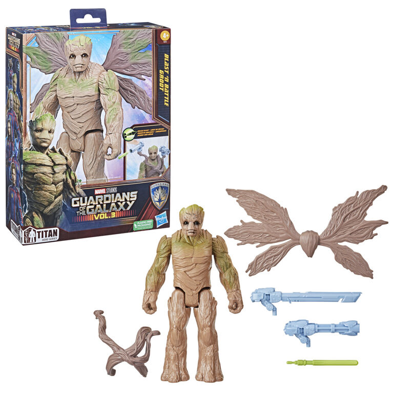 Marvel I Am Groot Collection, mini figurine Groot dans son bain, jouet de  super-héros, jouets Marvel