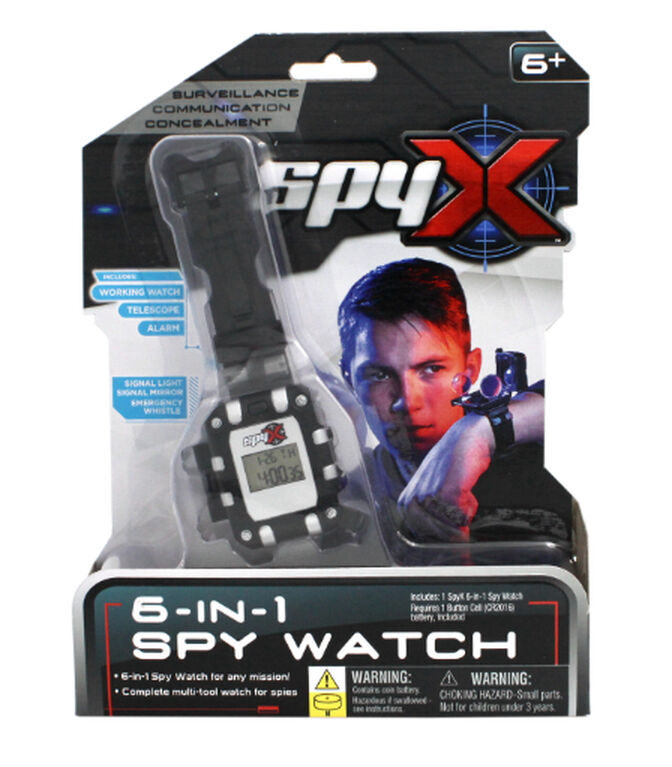 SpyX - 6 in 1 Spy Watch