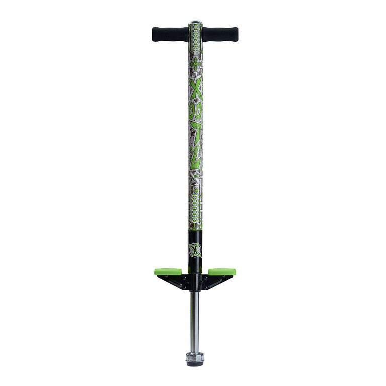 XOOTZ Pogo Stick Industrial, Green/Black