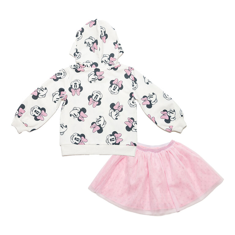 Minnie Mouse de Disney - Ensemble 2 pièces - Blanc cassé et rose - Taille 2T - En exclusivité chez Toys “R” Us