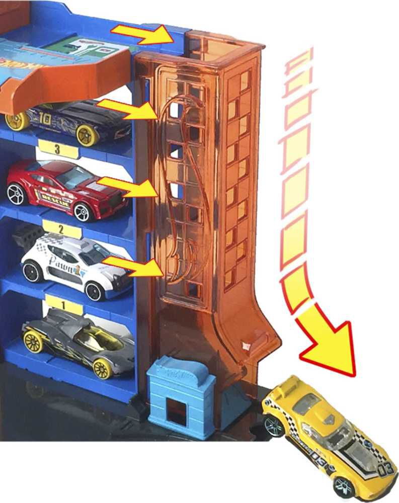 Hot Wheels City Downtown Car Park Playset