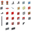 Tile Town Fire House Set