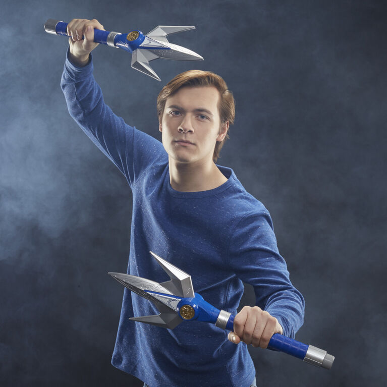 Power Rangers Lightning Collection Mighty Morphin Blue Ranger Power Lance Premium Roleplay Cosplay Collectible Billy Cranston MMPR