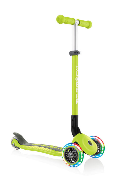 Primo Foldable Light-Up Scooter - Lime Green