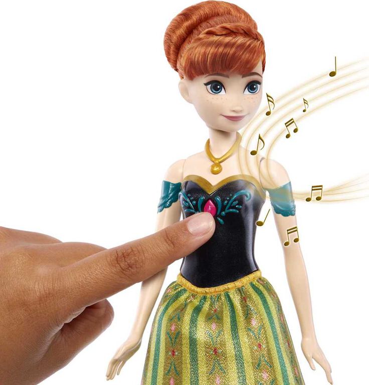 Disney-La Reine des Neiges-Anna Poupée Chantante " Le Renouveau " Version Francaise