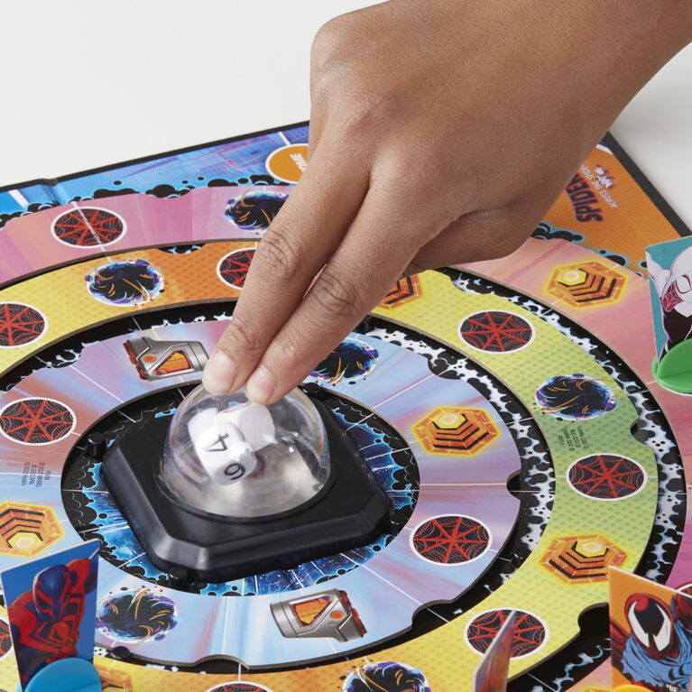 Trouble: Spider-Man Across the Spider-Verse Part One Edition Game for Marvel Fans, 2-4 Players, Rotating Gameboard