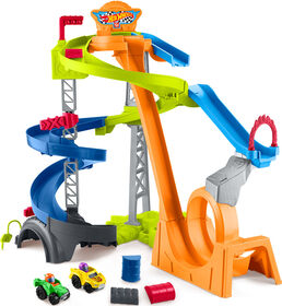Hot Wheels Spiral Stunt Speedway by Little People