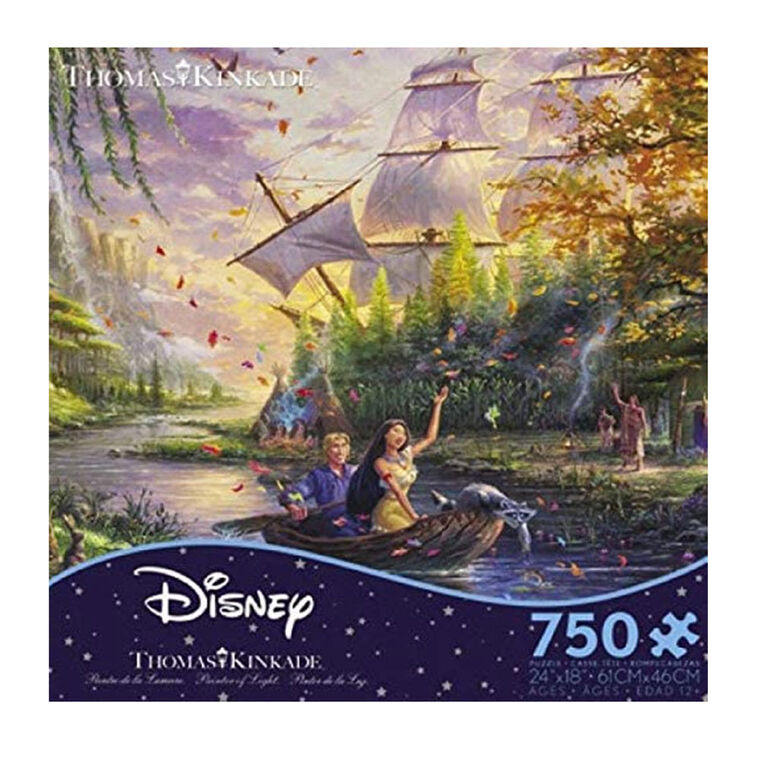 Ceaco Thomas Kinkade Disney 750-Piece Puzzle Pocahontas
