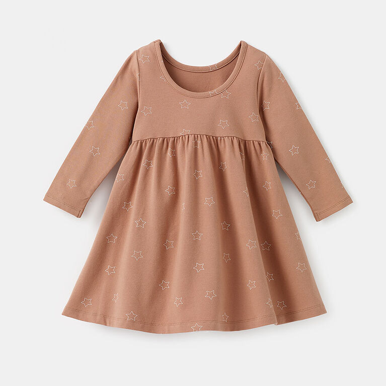 robe à manches courtes, 12-18m - rose