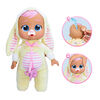 Cry Babies Tiny Cuddles Bunnies  - 9" Baby Doll | Pastel Easter Themed Bunny Pajamas