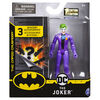 Batman 4-Inch The Joker Action Figure with 3 Mystery Accessories, Mission 1