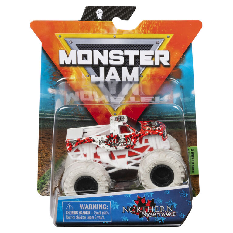 Monster Jam, Official Northern Nightmare Monster Truck, Die-Cast Vehicle, Inverse Trucks Series, 1:64 Scale