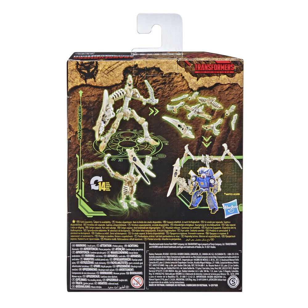 Transformers Toys Generations War for Cybertron: Kingdom Deluxe WFC-K25 Wingfinger Fossilizer Action Figure