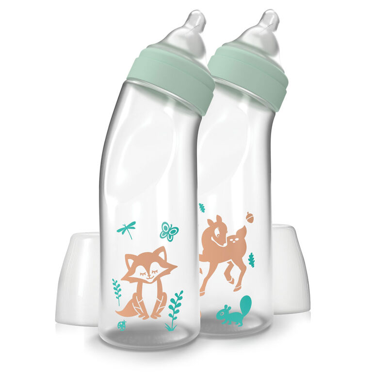 Balance+ Angled Bottle 9Oz 2Pack W Paci