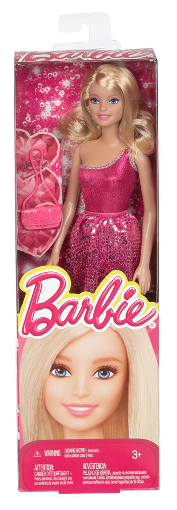 Barbie glitz shop doll pink dress