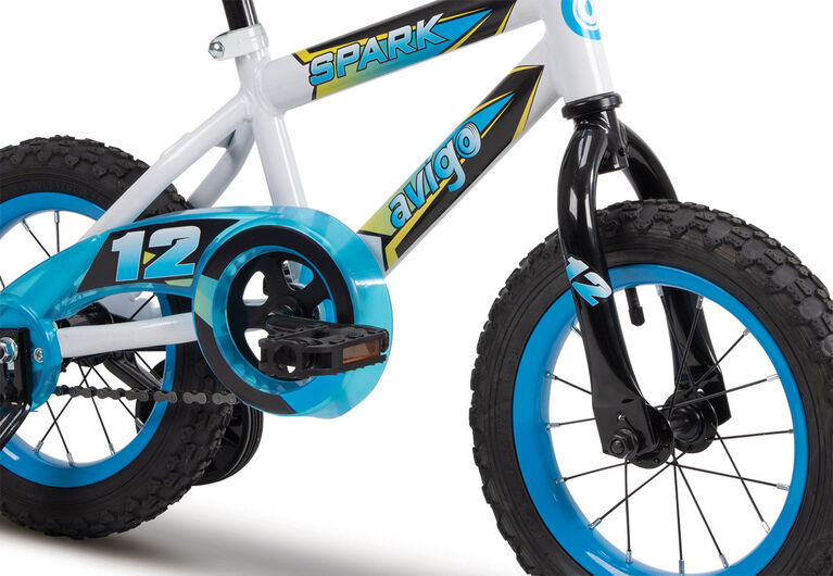 Avigo Spark Bike, Blue and White - 12 inch