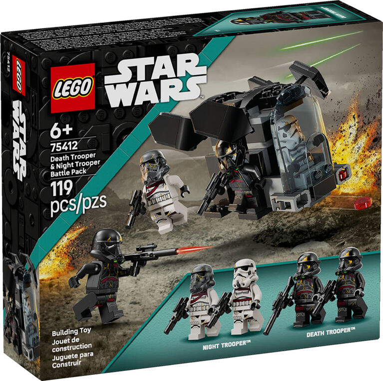 LEGO Star Wars Ensemble de Combat Death Trooper et Night Trooper, Petit Cadeau pour les 6 Ans et Plus 75412