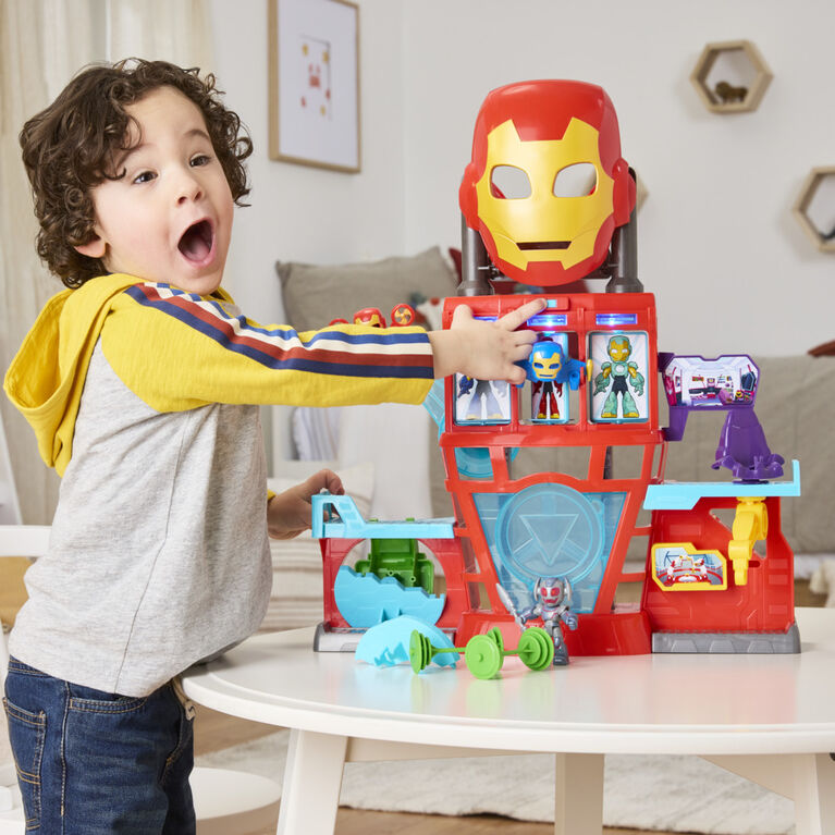 Marvel Iron Man and his Awesome Friends Iron Quarters Boys & Girls Electronic Playset