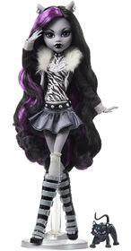 Poupée Clawdeen Wolf en noir et blanc Monster High - Notre exclusivité