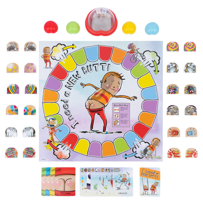 I Need a New Butt! The Game, Based on the Best-Selling Book with Butt Popper and Butt Cheek Tiles