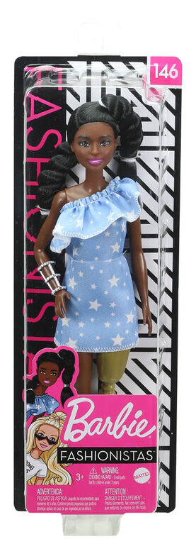 Barbie Fashionistas Doll #146 - Star-Print Dress