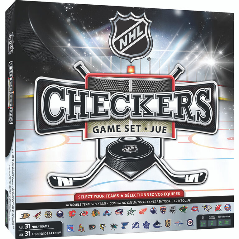 Masterpieces Puzzle Company NHL League jeu de dames